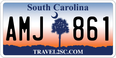 SC license plate AMJ861