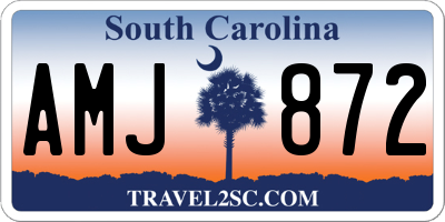 SC license plate AMJ872