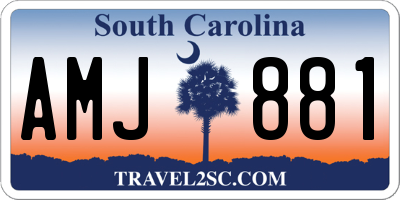 SC license plate AMJ881