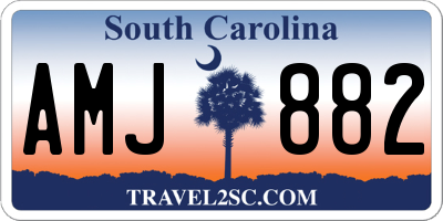 SC license plate AMJ882