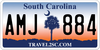 SC license plate AMJ884