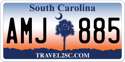SC license plate AMJ885