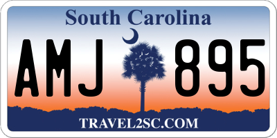 SC license plate AMJ895