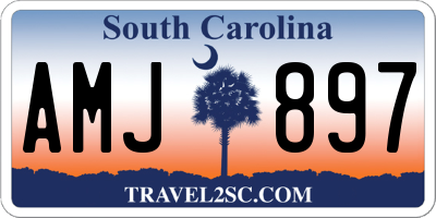 SC license plate AMJ897