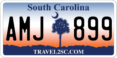 SC license plate AMJ899