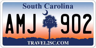 SC license plate AMJ902
