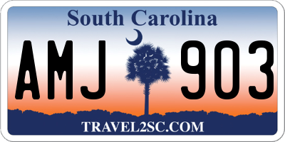 SC license plate AMJ903