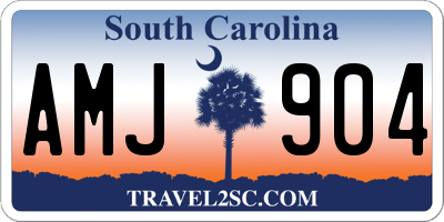 SC license plate AMJ904