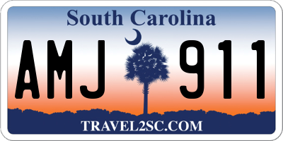 SC license plate AMJ911