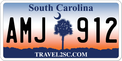SC license plate AMJ912