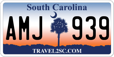 SC license plate AMJ939
