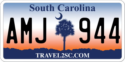 SC license plate AMJ944