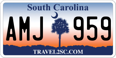 SC license plate AMJ959