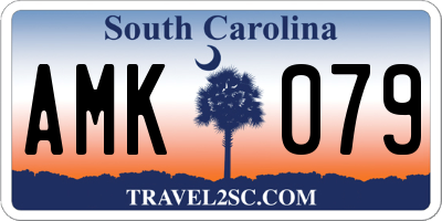 SC license plate AMK079