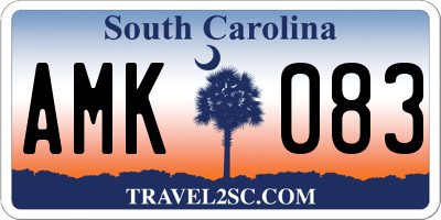 SC license plate AMK083