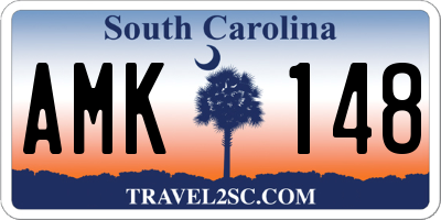 SC license plate AMK148