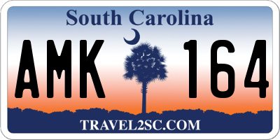 SC license plate AMK164