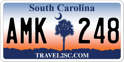 SC license plate AMK248
