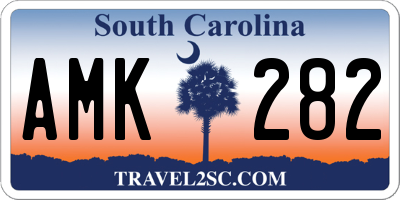 SC license plate AMK282