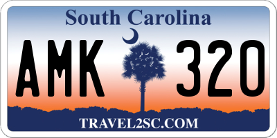 SC license plate AMK320