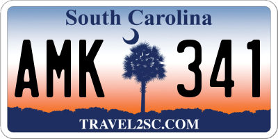 SC license plate AMK341