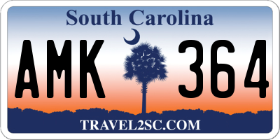 SC license plate AMK364