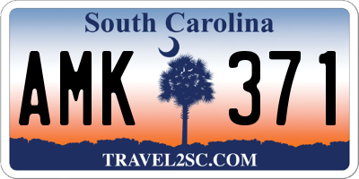 SC license plate AMK371