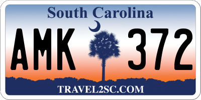 SC license plate AMK372