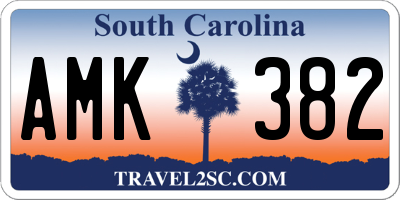 SC license plate AMK382