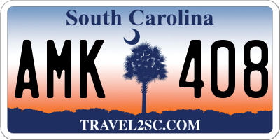 SC license plate AMK408