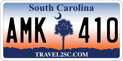 SC license plate AMK410