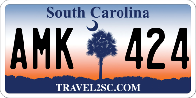 SC license plate AMK424