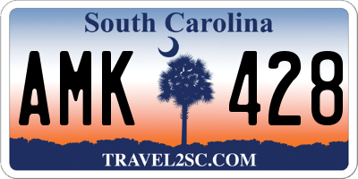 SC license plate AMK428