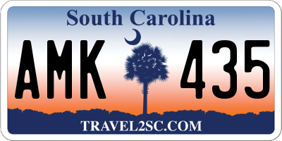 SC license plate AMK435