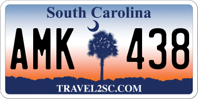 SC license plate AMK438