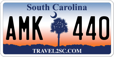 SC license plate AMK440