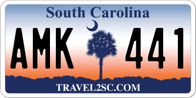 SC license plate AMK441