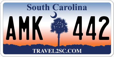 SC license plate AMK442