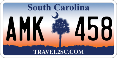 SC license plate AMK458
