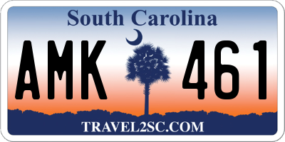 SC license plate AMK461
