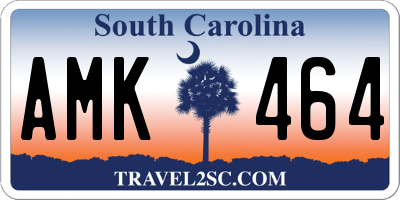 SC license plate AMK464