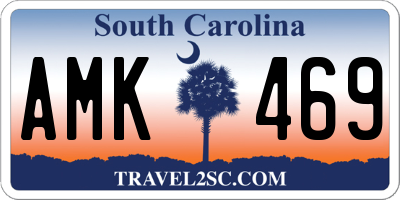 SC license plate AMK469