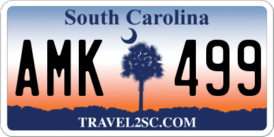 SC license plate AMK499