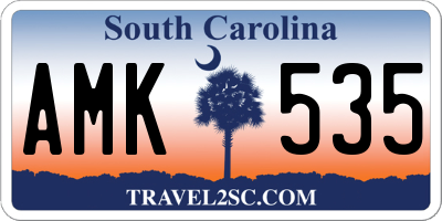 SC license plate AMK535