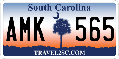 SC license plate AMK565