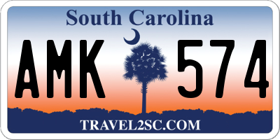 SC license plate AMK574