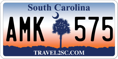 SC license plate AMK575