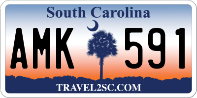 SC license plate AMK591