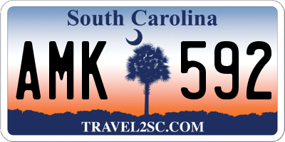 SC license plate AMK592
