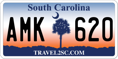 SC license plate AMK620